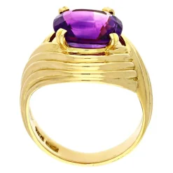 Amethyst Ring Gelbgold