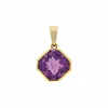 Amethyst-Anhänger Gelbgold