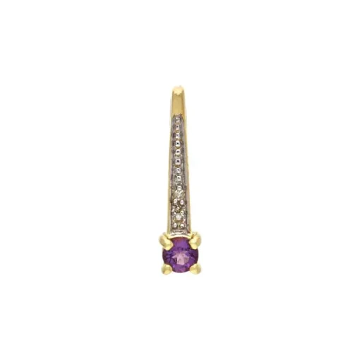 Amethyst-Anhänger Gelbgold