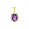 Amethyst-Anhänger Gelbgold