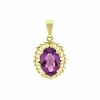 Amethyst-Anhänger Gelbgold