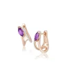 Amethyst-Ohrstecker Rotgold