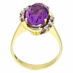 Amethyst-Ring Bicolor