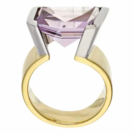 Amethyst-Ring Bicolor