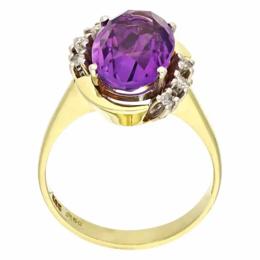 Amethyst-Ring Bicolor