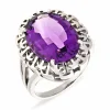 Amethyst-Ring Weißgold
