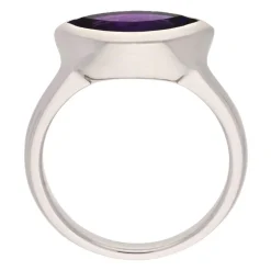 Amethyst-Ring Weißgold