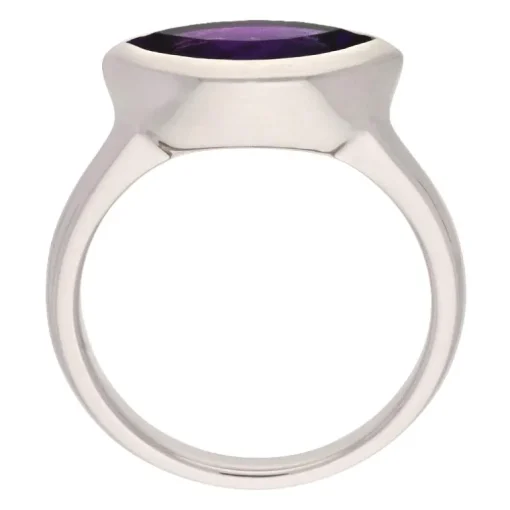 Amethyst-Ring Weißgold