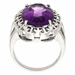 Amethyst-Ring Weißgold
