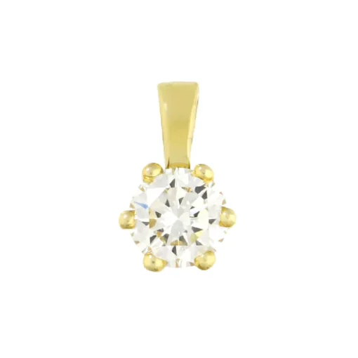 Anhänger mit Brillant 0,17ct Gelbgold