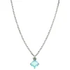 Aquamarin-Collier Weißgold