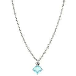 Aquamarin-Collier Weißgold