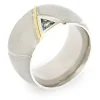 Aquamarin-Ring Bicolor