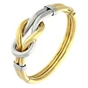 Armreif 'Knoten' Bicolor