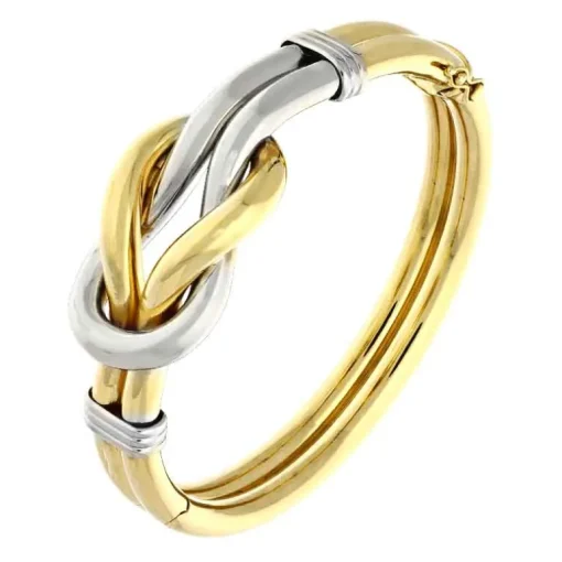Armreif 'Knoten' Bicolor