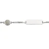 Armschmuck 925/-Silber Länge: 14 cm, ID-Armband
