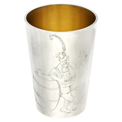 Becher Silber, teil-vergoldet