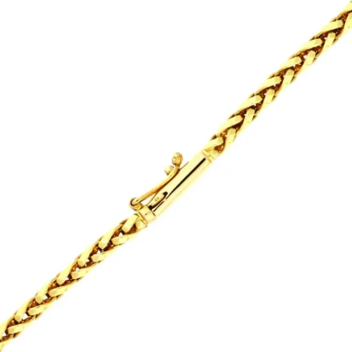 Bergkristall-Collier Gelbgold