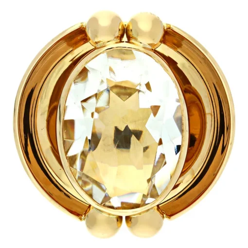 Bergkristall-Ring Roségold