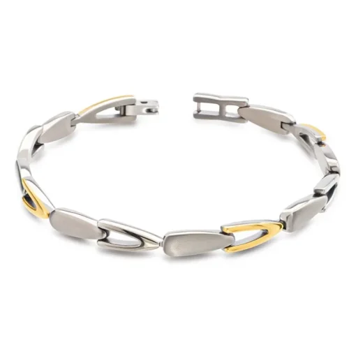 BOCCIA Armband Titan, teil-vergoldet