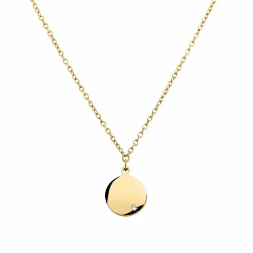BOCCIA Brillant-Collier Titan vergoldet