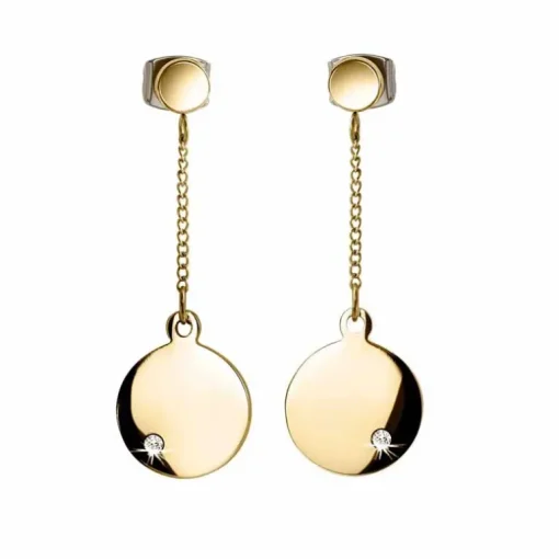 BOCCIA Brillant-Ohrstecker Titan teil-vergoldet