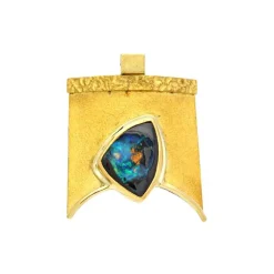 Boulder-Opal Anhänger Bicolor