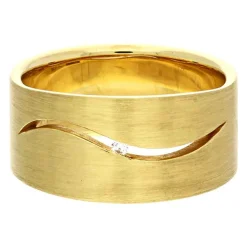Brillant Niessing Ring Gelbgold