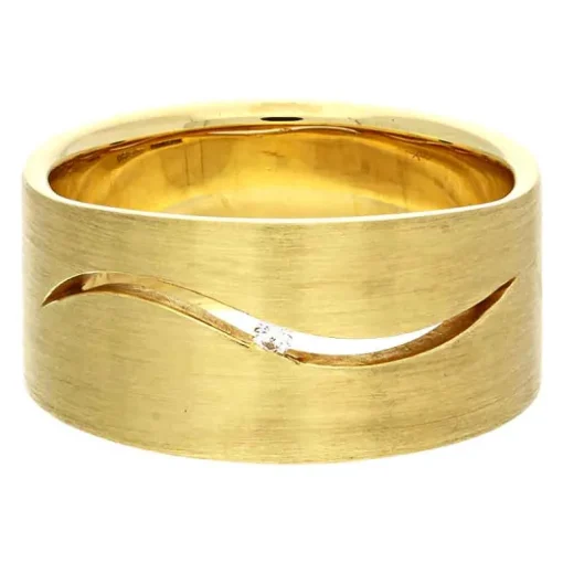 Brillant Niessing Ring Gelbgold