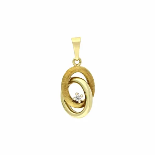 Brillant-Anhänger Gelbgold