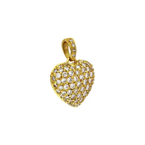 Brillant-Anhänger Gelbgold