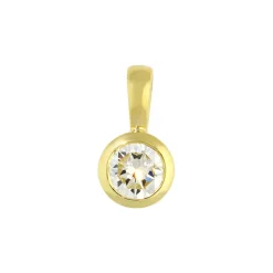 Brillant-Anhänger Gelbgold 0,42 ct