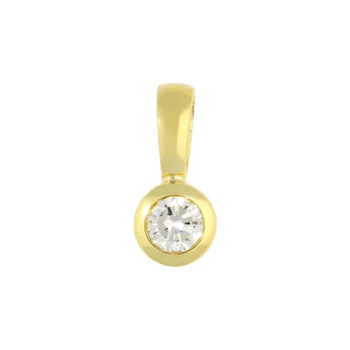 Brillant-Anhänger Gelbgold 0,24 ct