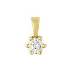 Brillant-Anhänger Gelbgold 0,12 ct