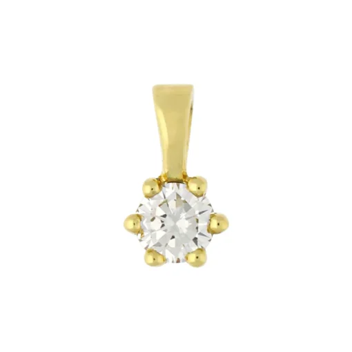 Brillant-Anhänger Gelbgold 0,12 ct