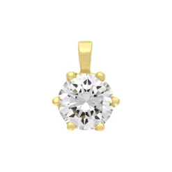 Brillant-Anhänger Gelbgold 1,106 ct