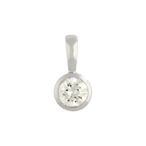 Brillant-Anhänger Weißgold 0,58 ct