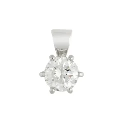 Brillant-Anhänger Weißgold 0,80 ct