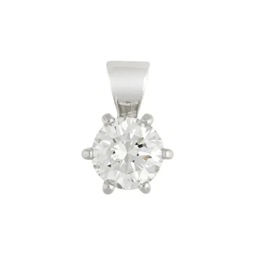 Brillant-Anhänger Weißgold 0,80 ct