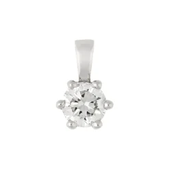 Brillant-Anhänger Weißgold 0,35 ct