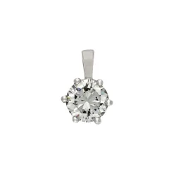 Brillant-Anhänger Weißgold 0,65 ct