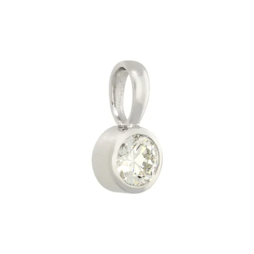 Brillant-Anhänger Weißgold 0,58 ct