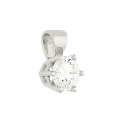 Brillant-Anhänger Weißgold 0,80 ct