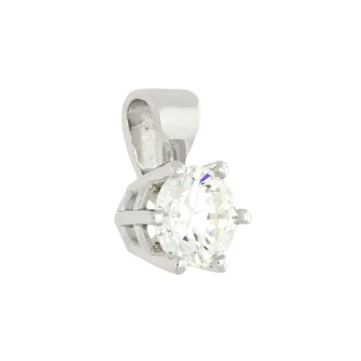 Brillant-Anhänger Weißgold 0,80 ct