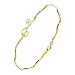 Brillant-Armband Bicolor