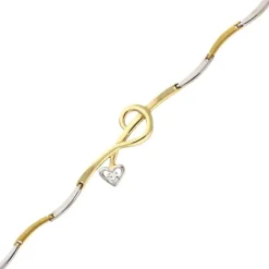Brillant-Armband Bicolor