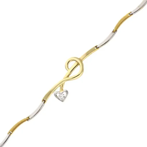 Brillant-Armband Bicolor