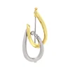 Brillant-Brosche Bicolor