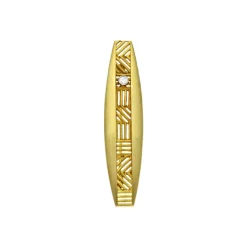 Brillant-Brosche Gelbgold