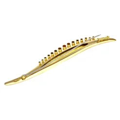 Brillant-Brosche Gelbgold